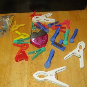 Lot of 38 Assorted Chip Clips